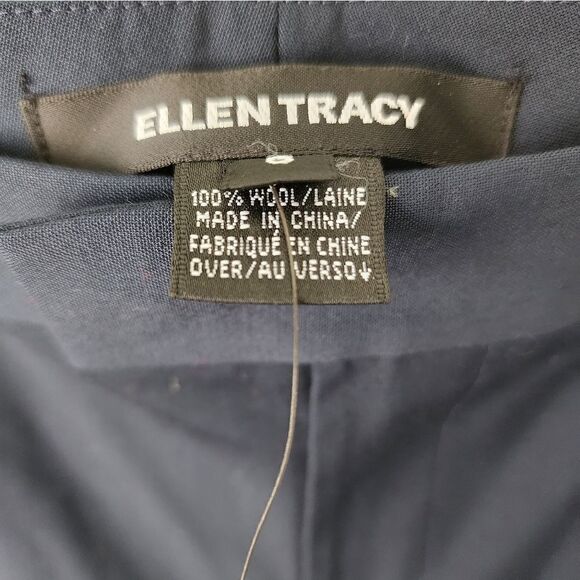 Ellen Tracy 100% wool minimalist elegant career trousers pants - Picture 8 of 14